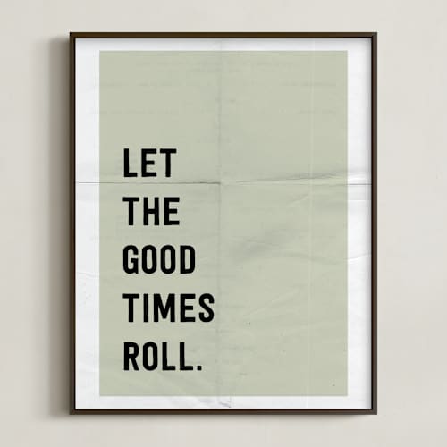 This is a stone art with standard by Morgan Kendall called let the good times roll