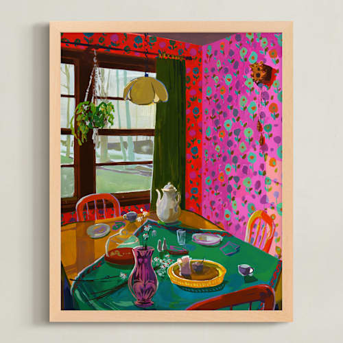 This is a sienna art with standard by Jess Franks called after tea