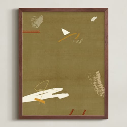 This is a earth brown art with standard by Shiho Whitehead called room 3 i