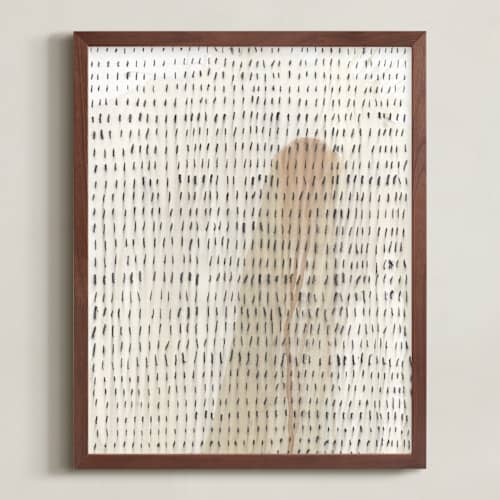 This is a muted walnut art with standard by Luci Power called rhythm disrupted