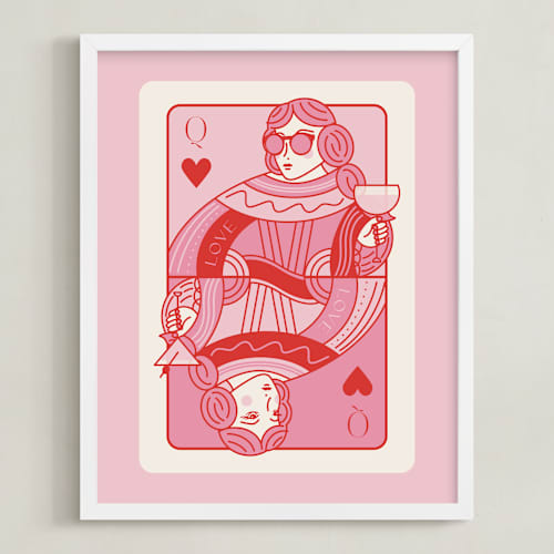 This is a bubblegum photos to art with standard by Jenna Holcomb called the queen: custom print