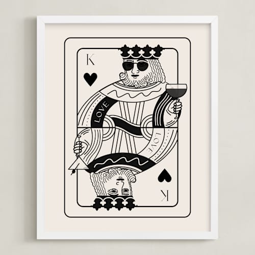 This is a champagne photos to art with standard by Jenna Holcomb called the king: custom print