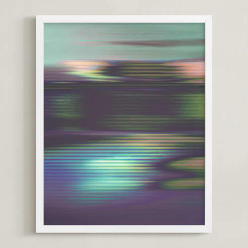 This is a mint art with standard by Karen Kardatzke called digital drift