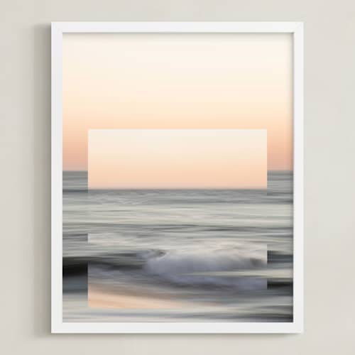 This is a sunset blush art with standard by Shannon Howard called sea meets sky 2