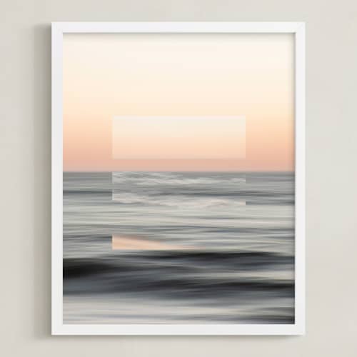 This is a sunset blush art with standard by Shannon Howard called sea meets sky 1