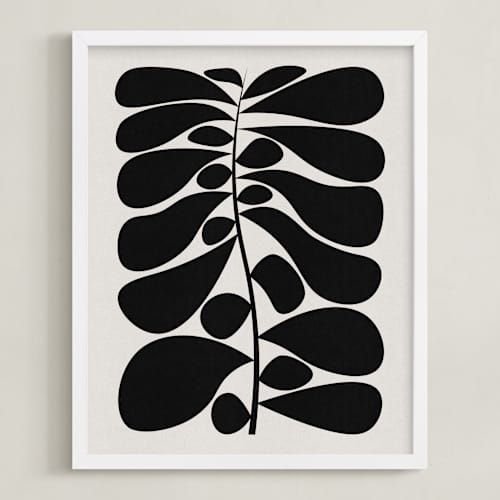 This is a moon white art with standard by Alisa Galitsyna called black plant i