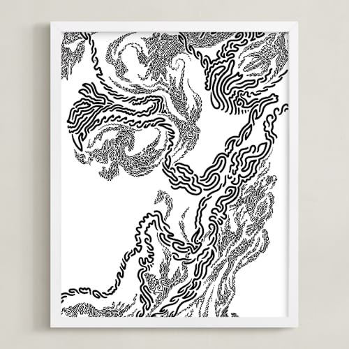 This is a ink art with standard by Harrison Tenzer called cloud formations 1