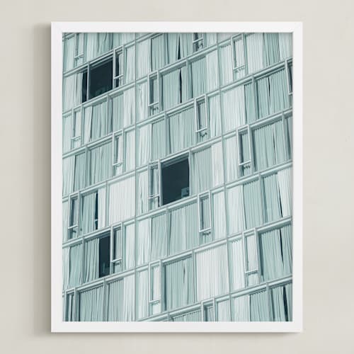 This is a muted aqua art with standard by Lindsay Ferraris Photography called in reverse
