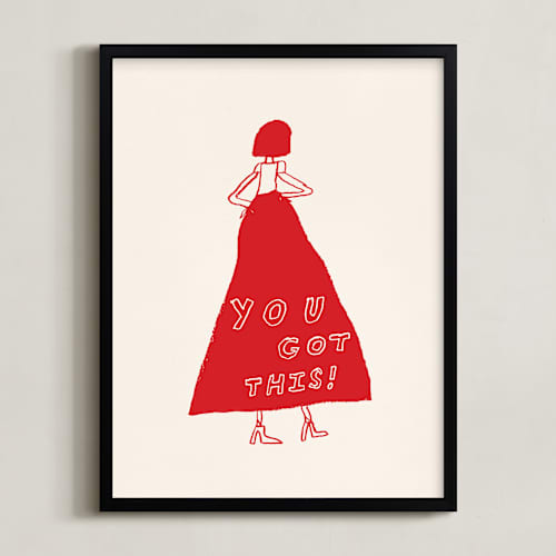This is a power red art with standard by Elliot Stokes called you got this