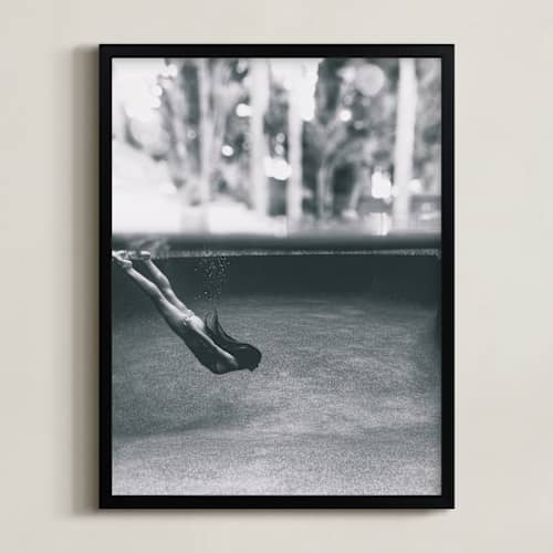 This is a underwater black and white art with standard by Zemina Zaferakis called submerged
