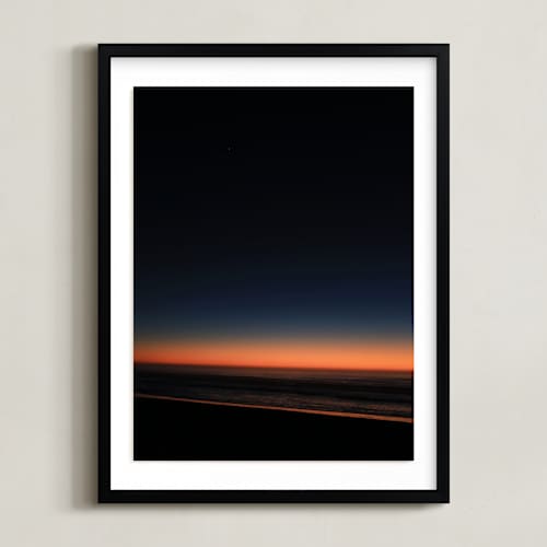 This is a sunset orange art with standard by Dani Adams called night fall