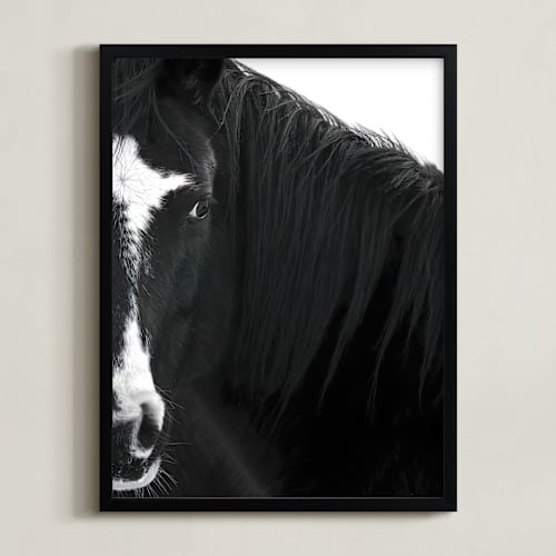 This is a deep black art with standard by Leslie Le Coq called believe