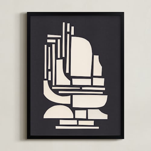 This is a midnight black art with standard by Alisa Galitsyna called paper figure