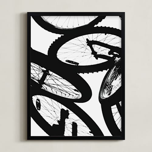 This is a tire kids wall art with standard by Beth Murphy called shadow cycle