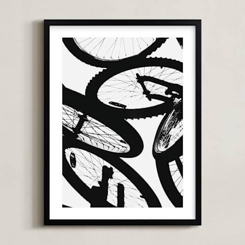 This is a tire kids wall art with standard by Beth Murphy called shadow cycle