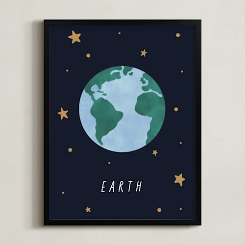 This is a night art with standard by Elly called solar system i (earth)