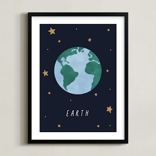 This is a night art with standard by Elly called solar system i (earth)