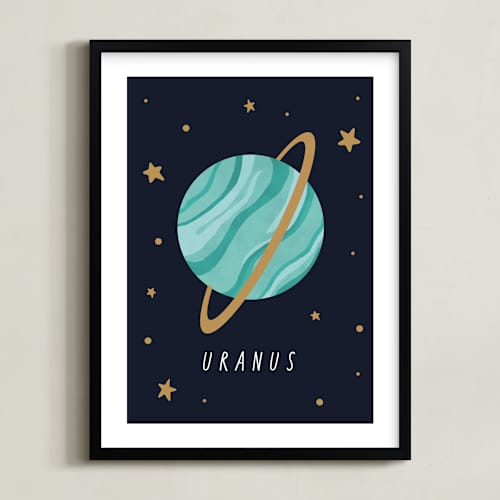 This is a night art with standard by Elly called solar system iv (uranus)