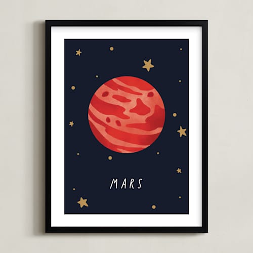 This is a night art with standard by Elly called solar system vi (mars)