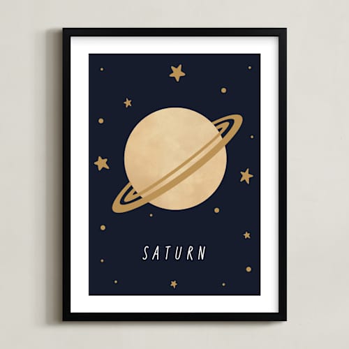 This is a night art with standard by Elly called solar system vii (saturn)