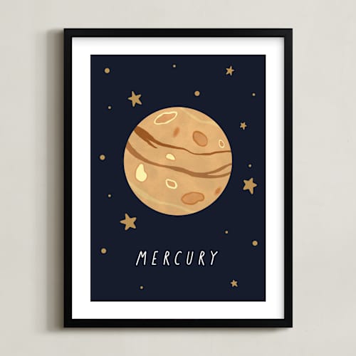This is a night art with standard by Elly called solar system viii (mercury)