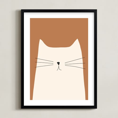 This is a sienna nursery wall art with standard by Coit Creative called house cat