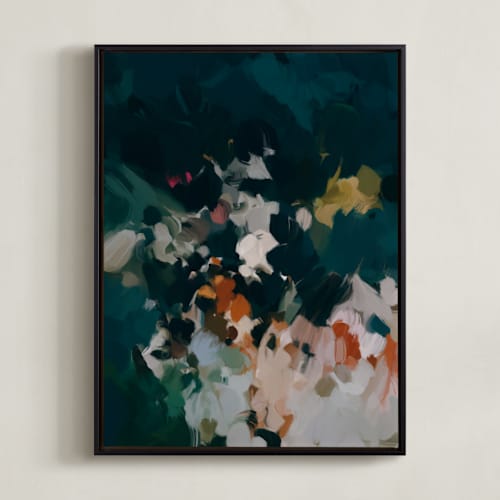 This is a deep teal art with standard by Parima Studio called blue hour