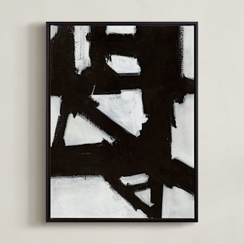 This is a black and white art with standard by Ilana Greenberg called boxes in boxes 2