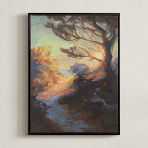 This is a copper art with standard by Khara Ledonne called sneak away at sunset