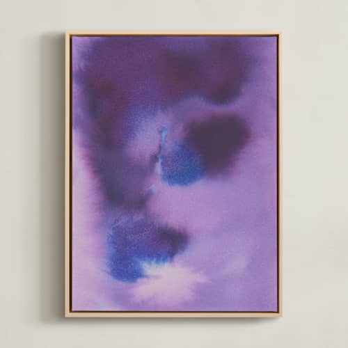 This is a purple art with standard by Agata Jasinska called purple abstract