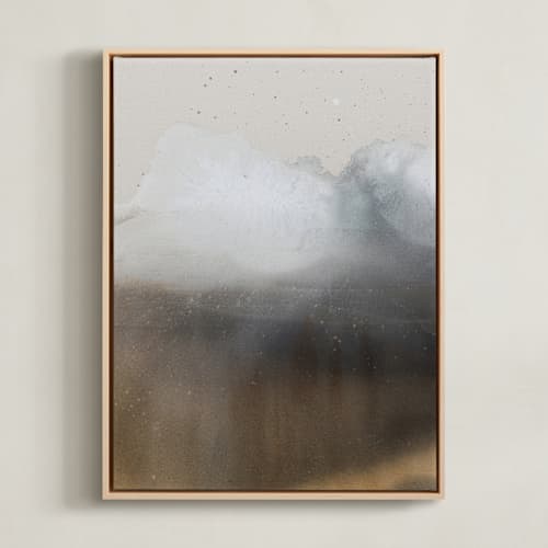 This is a rich brown art with standard by Christa called base of the mountain 1