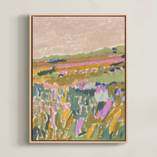 This is a peach art with standard by Alisa Galitsyna called across the fields 2