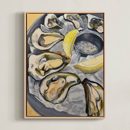 This is a sunshine art with standard by Kelly McGuire called oysters