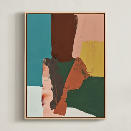 This is a maroon art with standard by Caryn Owen called big trees