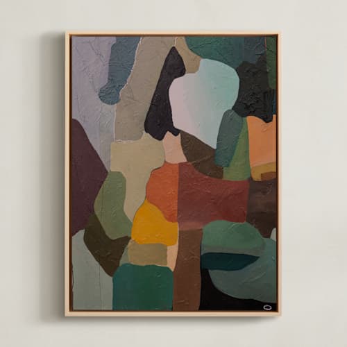 This is a olive art with standard by Julia Nissimoff called green heat