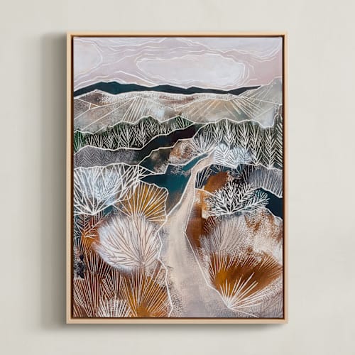 This is a rust art with standard by Sarah Fitzgerald called a silent stroll