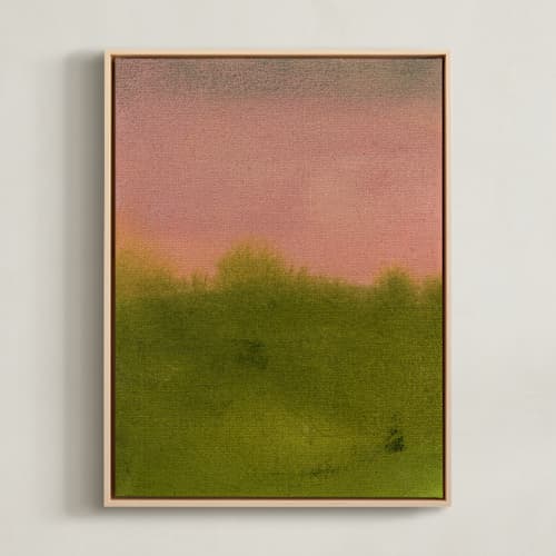 This is a moss green art with standard by Christina Flowers called sussex sunrise 1
