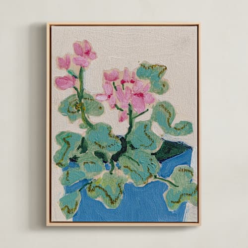 This is a pink soda art with standard by Lottie Aldarwish called garden study