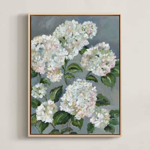 This is a neutral art with standard by Sarah Hall called full bloom