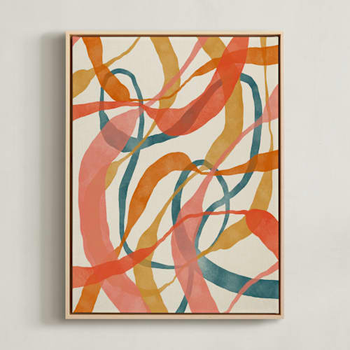This is a orange art with standard by ALICIA BOCK called orange twist
