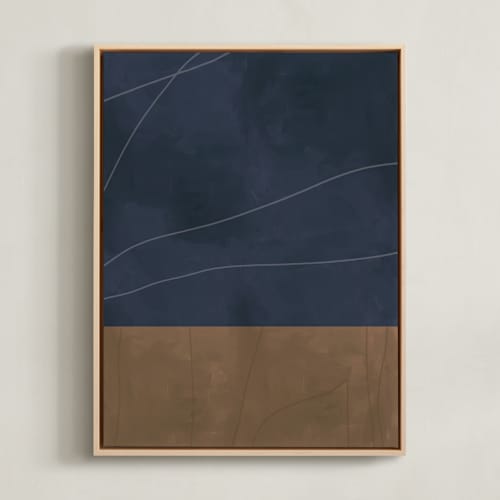 This is a midnight blue art with standard by Alicia Abla called midnight in my garden 2