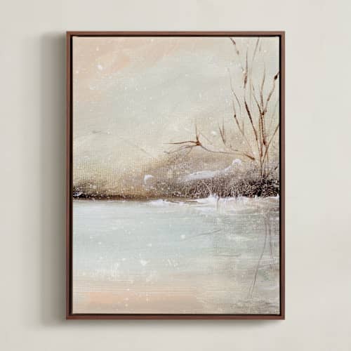 This is a peach art with standard by Lindsay Megahed called winter walk 2