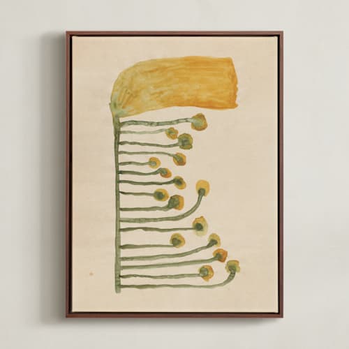 This is a goldenrod yellow art with standard by Alisa Galitsyna called dream garden blooms 2