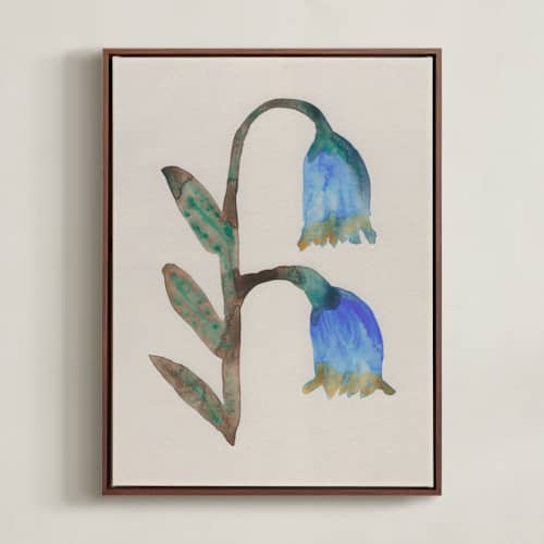 This is a waterfall blue art with standard by Alisa Galitsyna called the morning garden 4