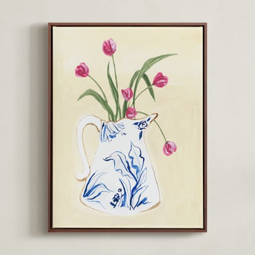 This is a vanilla art with standard by Teju Reval called toile blooms 2