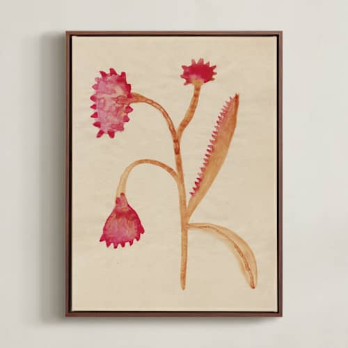 This is a crimson red art with standard by Alisa Galitsyna called dream garden blooms 3