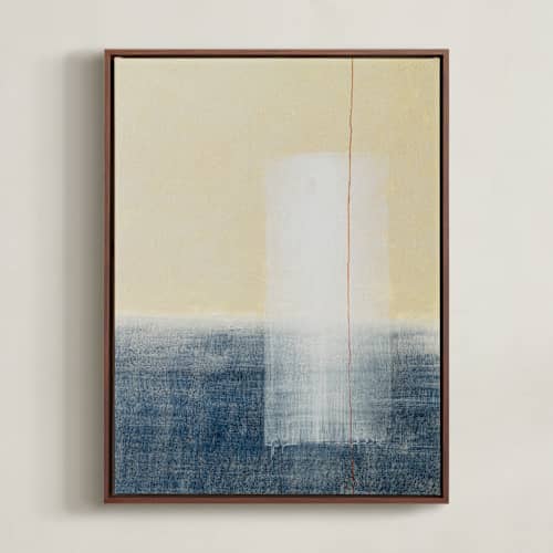 This is a pastel yellow art with standard by Tania Medeiros called lumen