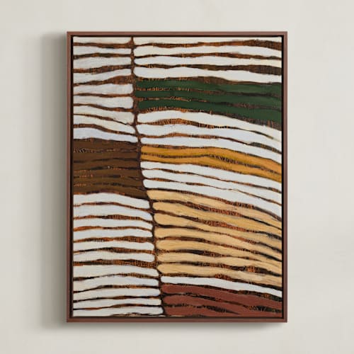 This is a chestnut art with standard by Wendy Keller called rows 1