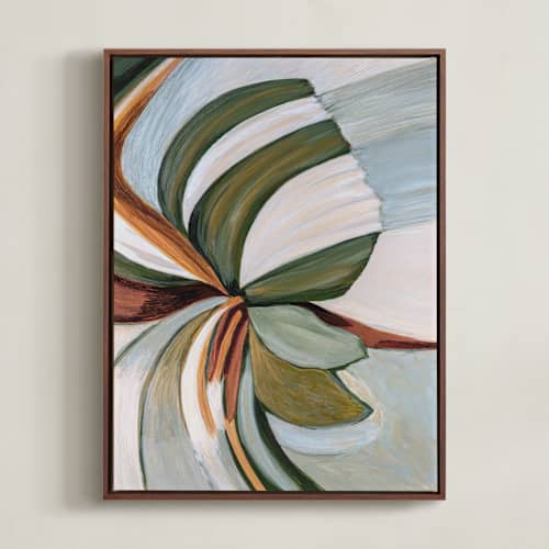 This is a earth green art with standard by Mary Gaspar called magnolias in bloom 1