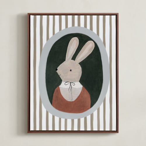 This is a tree nursery wall art with standard by Maja Cunningham called sir rabbit